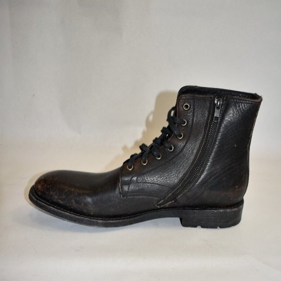 New! Frye Men's Bowery Leather Lace-Up Boots 11.5 D Model 3480708 DD302 - Picture 3 of 9